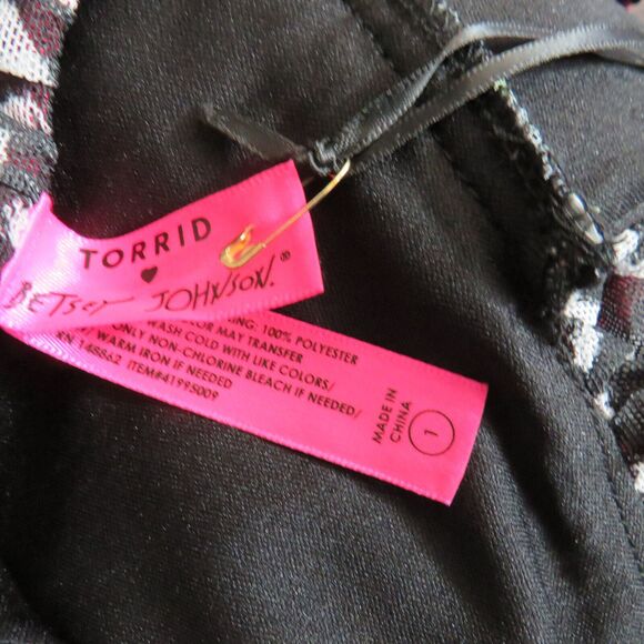 Torrid Betsey Johnson Floral Ruffle Tiered Sleeveless Flowy Maxi Dress Plus 1X - Picture 10 of 11